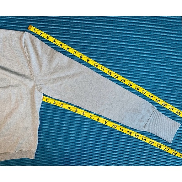 Alice + Olivia Luna Wool Blend Sage Green Cropped Pullover Sweater Top - Picture 11 of 16